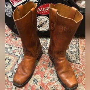 Landis Tan Leather Campus Boots